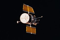 A picture of the Hubble Space Telescope in orbit