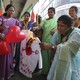 Activists from the Bharatiya Janata Party burn an effigy representing Valentine's Day. 