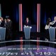 Ahn Cheol Soo, the presidential candidate of the People's Party, Hong Joon Pyo, the presidential candidate of the Liberty Korea Party, and Moon Jae In, the presidential candidate of the Democratic Party of Korea, attend a televised debates for upcoming May 9 presidential election.