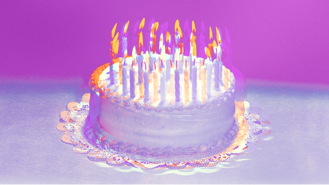 A birthday cake