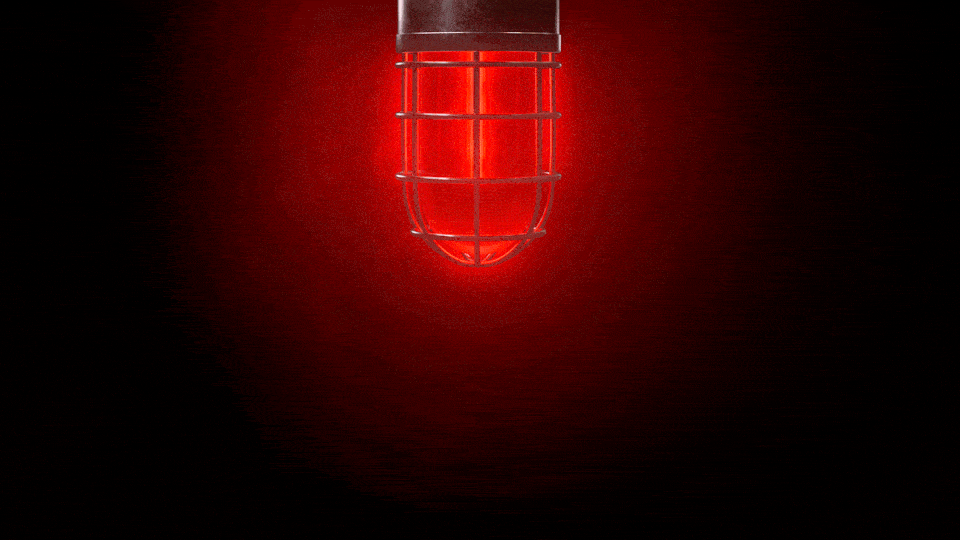 Animation of a blinking red emergency light
