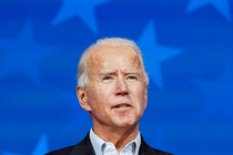 A photo of Joe Biden looking off into the distance