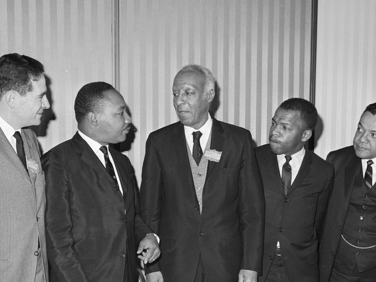 1964-ASA Philip Randolph Leader Civil Rights-American Labor & Socialist Parties 