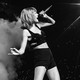 Taylor Swift singing in concert