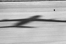 Photograph of a shadow of a plane