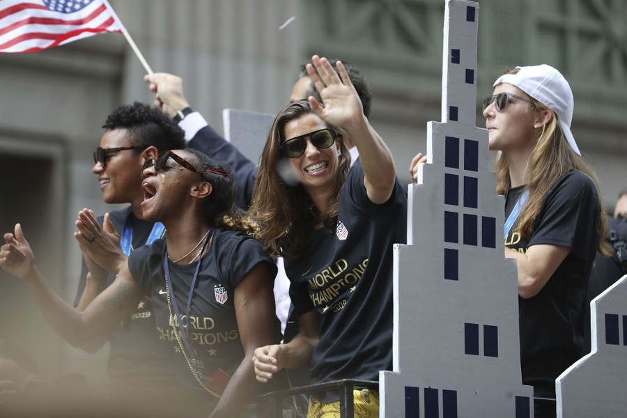 Photos of the 2019 Women's World Cup Champions Victory TickerTape