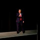 Trump on a stage