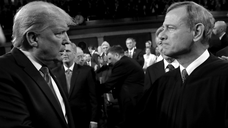 Donald Trump and John Roberts
