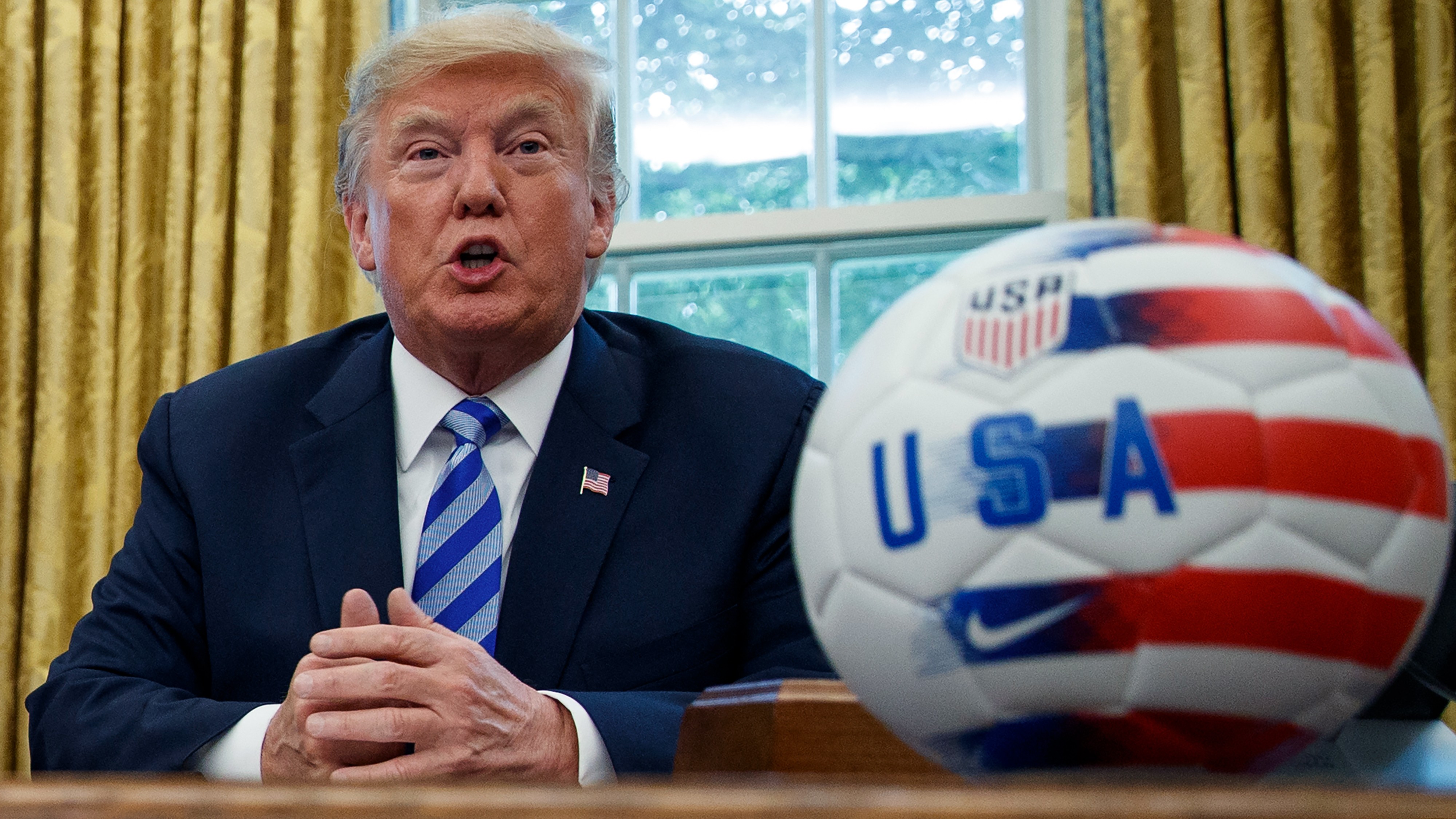 Trump Once Played Soccer