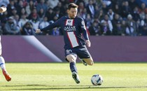 Lionel Messi in a match between Paris Saint-Germain and AJ Auxerre at Parc des Princes on November 13, 2022 in Paris, France.