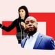 Illustration showing Tim Scott and Nikki Haley