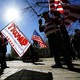 Supporters of President Trump attend a "Spirit of America" rally in Denver on February 27, 2017. 