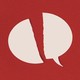 An illustration showing a speech bubble split in half
