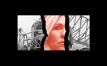 Marjorie Taylor Greene's face is superimposed on the collapsed Baltimore bridge.