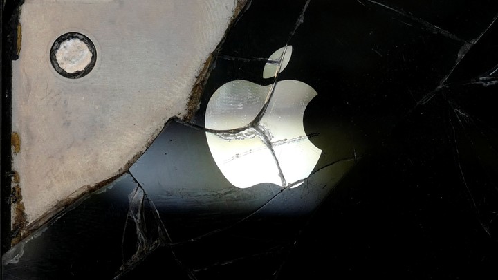 A broken iPhone