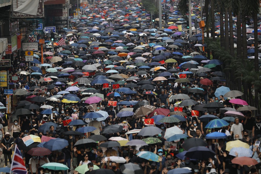 Photos: Hong Kong Pro-Democracy Protests Build Ahead of China’s ...