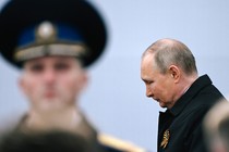 Vladimir Putin looking down