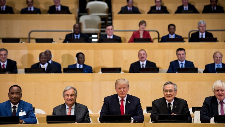 UN Secretary-General Antonio Guterres, U.S. President Donald Trump, and others at the United Nations.