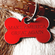 Dog with collar that reads "Make America Great Again"
