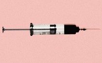a vaccine syringe