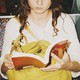 A photo of a woman reading