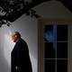 Trump walking in the shadows