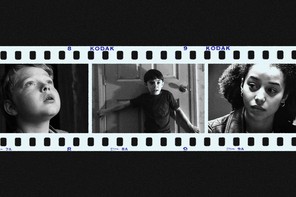 Collage of stills from Hamnet, Weapons, One Battle After Another