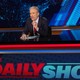 Jon Stewart hosting “The Daily Show” in 2024
