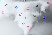 a tornado with clicks on it