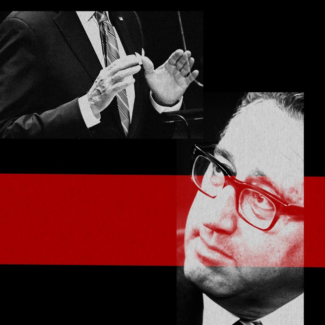 Illustration of Henry Kissinger.