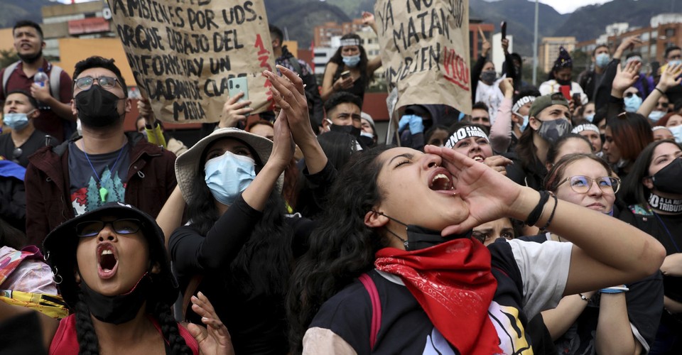 Photos Deadly Protests Across Colombia The Atlantic 