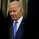 Picture of Joe Biden over a blurred background.