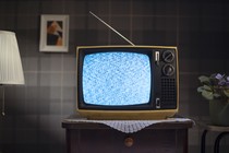 A vintage television set