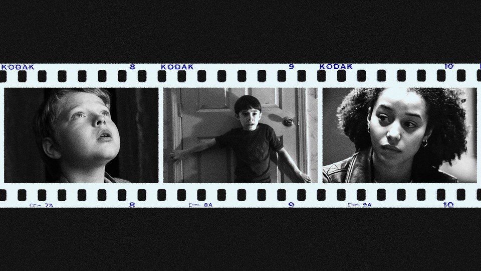 Collage of stills from Hamnet, Weapons, One Battle After Another