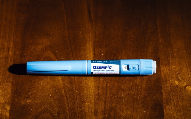 An Ozempic injection pen