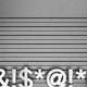 A photo illustration of random keyboard symbols set against a police mugshot background.