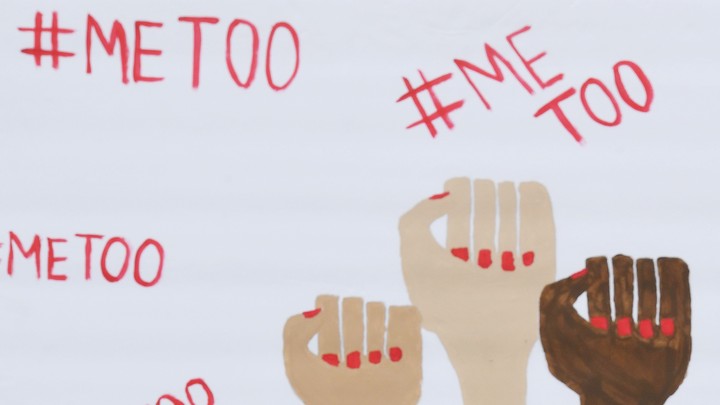 A sign at a #MeToo march in Hollywood, California, on November 12, 2017