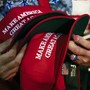 President Trump's signature "Make America Great Again" hats