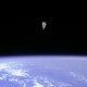 An astronaut in space