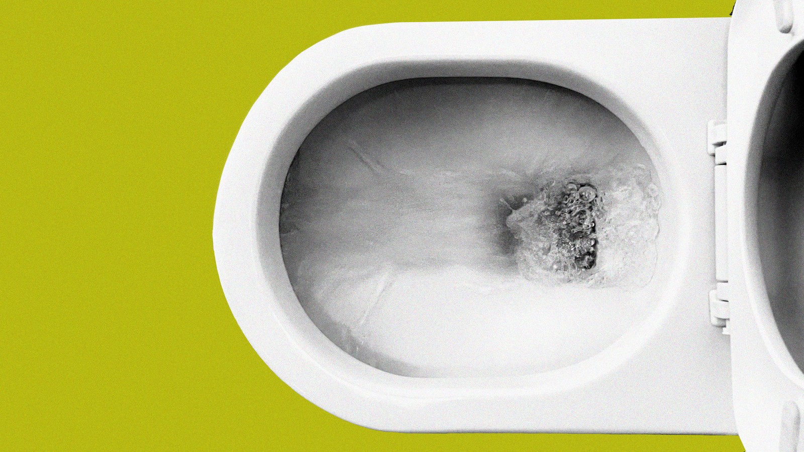 Flushed away: Images show bacteria propelled from toilets when
