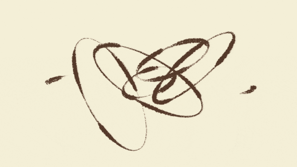 abstract swirling shapes