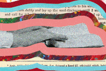 hands flipping book pages