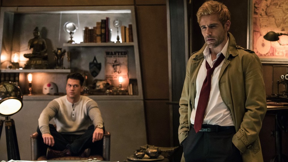 Nick Zano as Nate Heywood/Steel and Matt Ryan as Constantine
