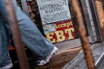 An image of a sign that reads "We accept EBT."