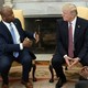 Then-President Donald Trump and Senator Tim Scott in the Oval Office of the White House in February 2018