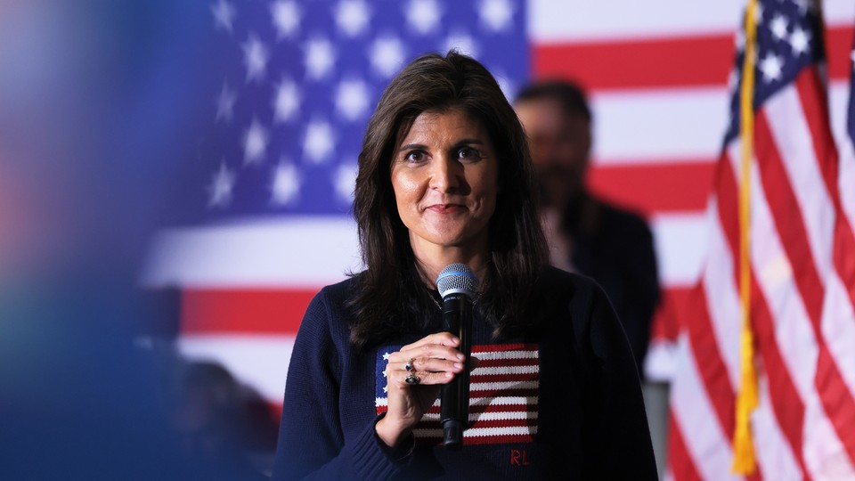 Republican primary candidate Nikki Haley