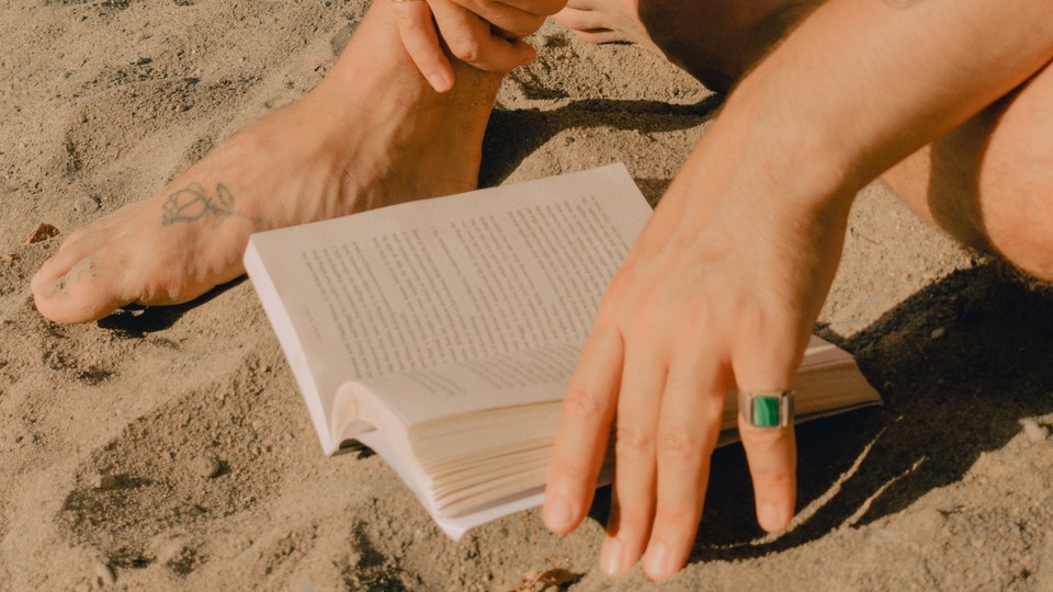 A book at the beach