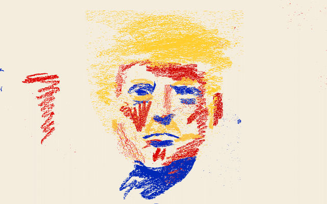 Illustration of Donald Trump