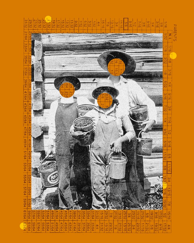 Three members of the Jamestown S’Klallam Tribe with their faces blotted out