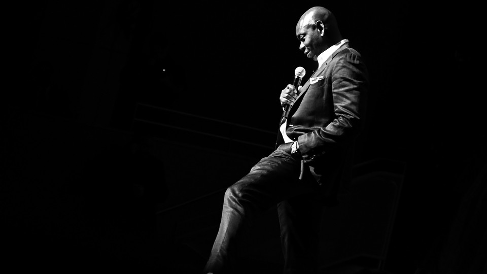 Comedian Dave Chappelle onstage